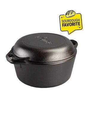NWT Lodge Cast Iron Double Dutch Oven - 5 Quart